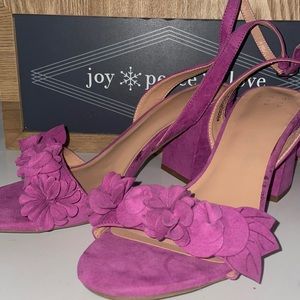 Purple Suede heels